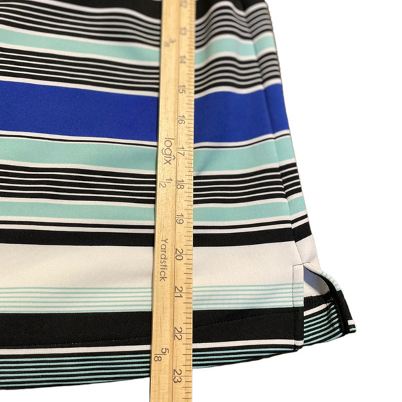 Liz Claiborne Striped Zippered Blouse Size L - Picture 6 of 8